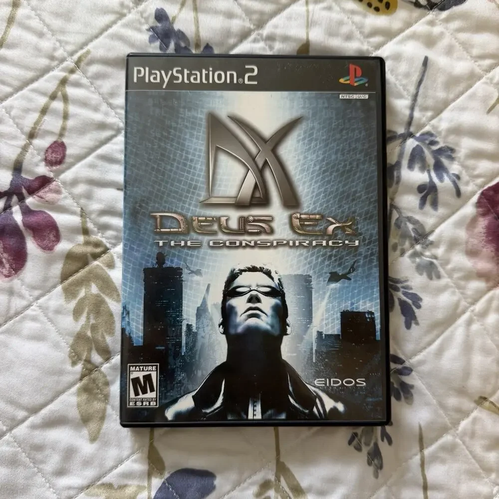 Deus Ex: The Conspiracy (Sony PlayStation 2 PS2, 2002) CIB SUPER CLEAN DISC